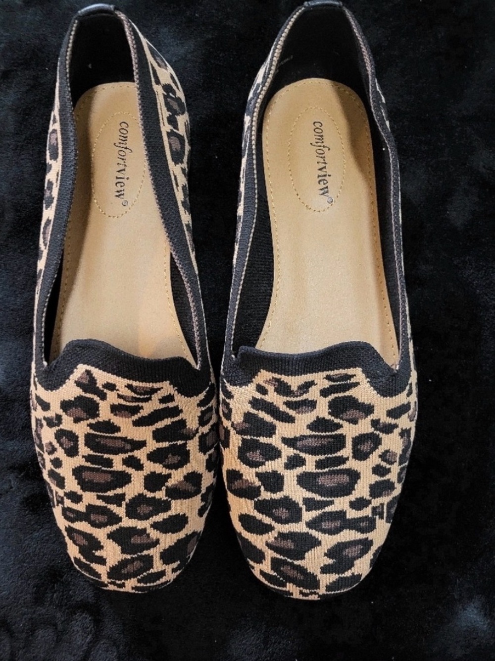 Comfortview- NWOT-Womens Leopard Print Loafers - Size 10.5 WW No box